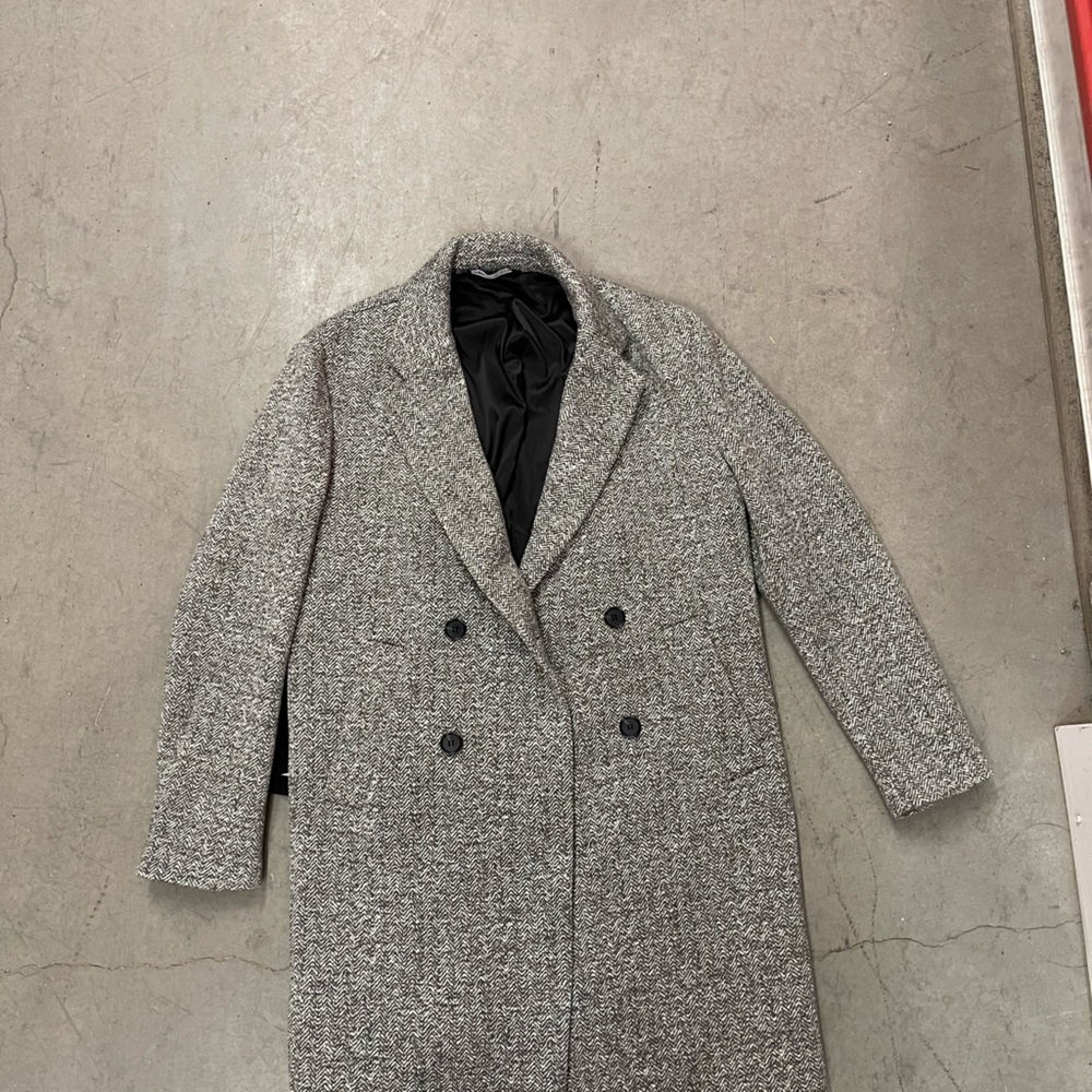 Zara grey pea coat size L